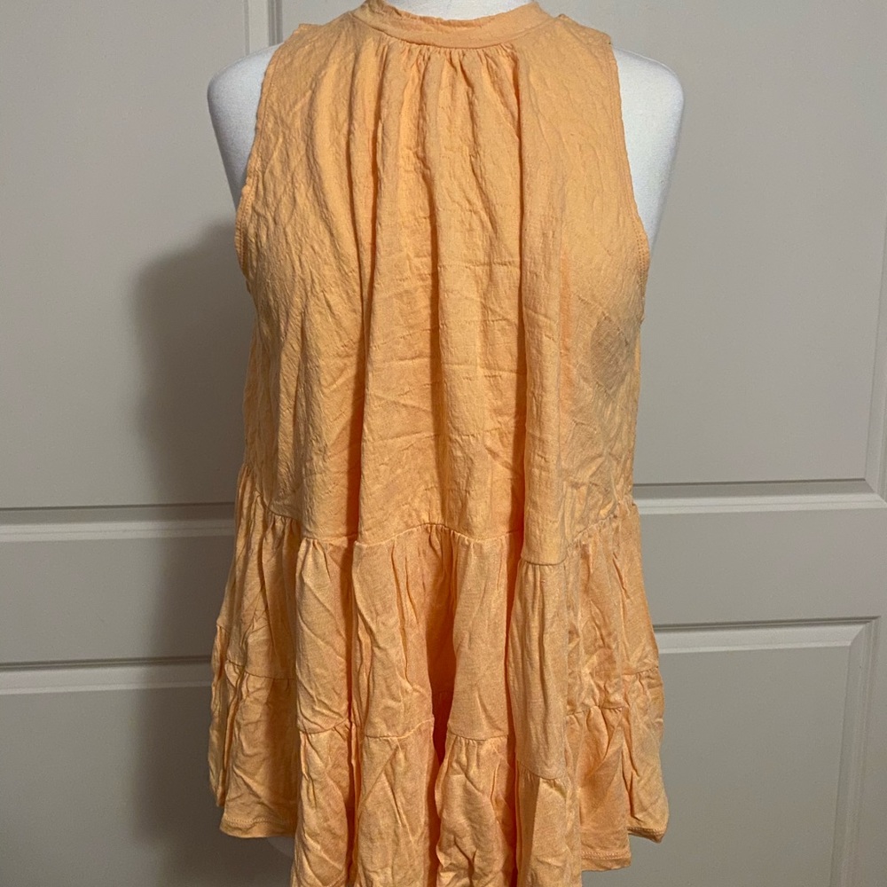 Free People Right On Time Tunic in Light Orange